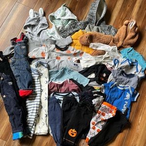 34 piece baby boy bundle
